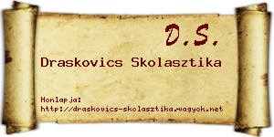 Draskovics Skolasztika névjegykártya